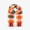 Wholesale scalperscompany Check Scarf With Label Detail