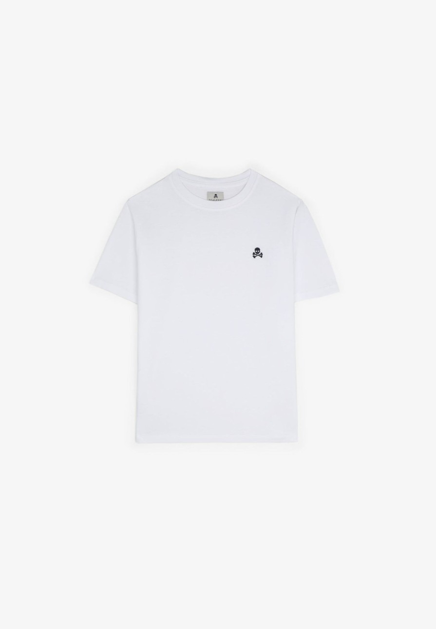 Hot scalperscompany Basic Skull T-Shirt White