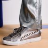 Best scalperscompany High Top Metallic Studded Sneakers