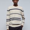 Clearance scalperscompany Two-Tone Stripe Knit Sweater