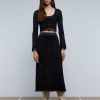 Best scalperscompany Lurex Knit Midi Skirt