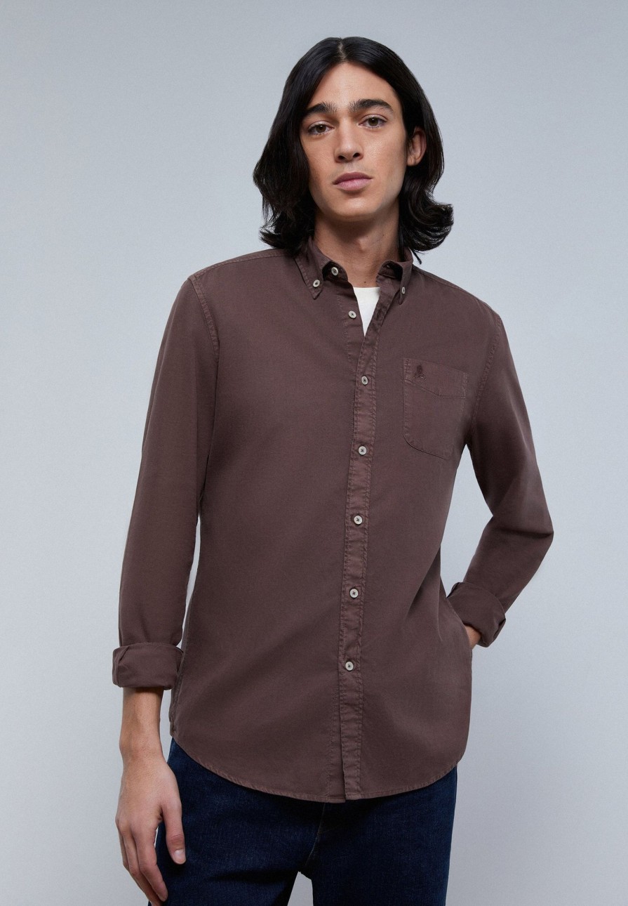 Hot scalperscompany T-Shirt With Pocket And Button-Down Collar