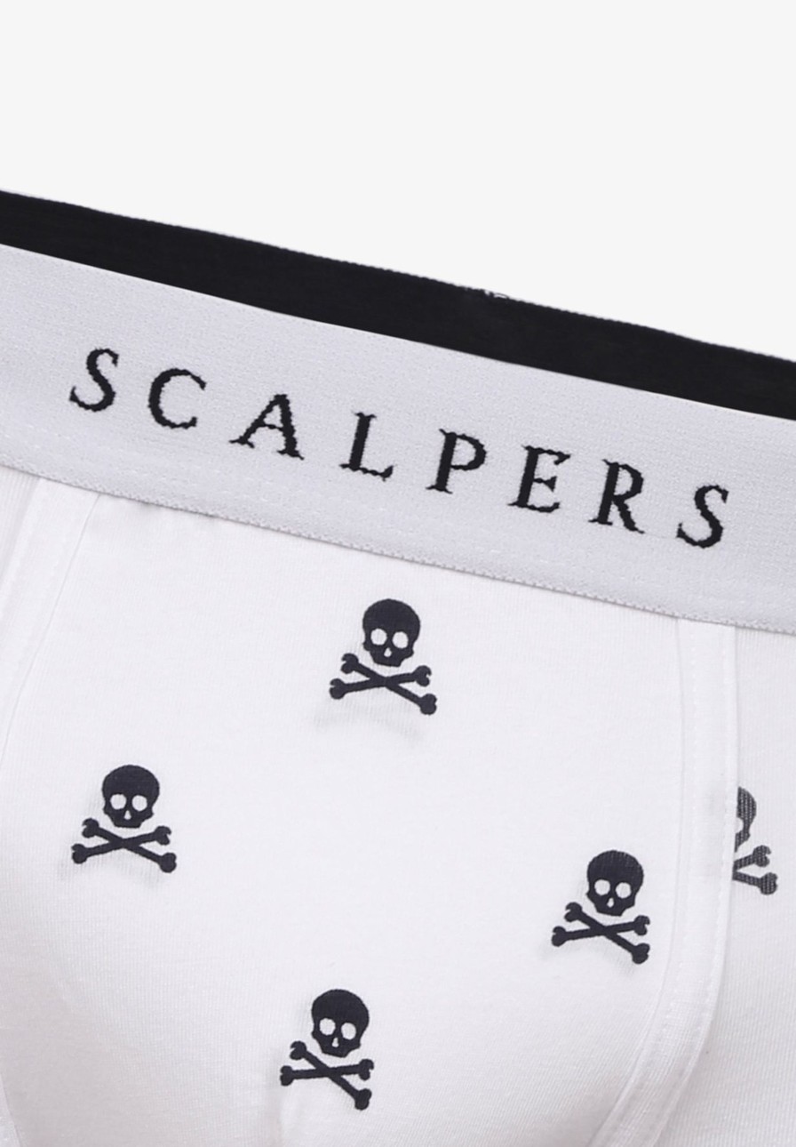 Best scalperscompany Skull Boxers White