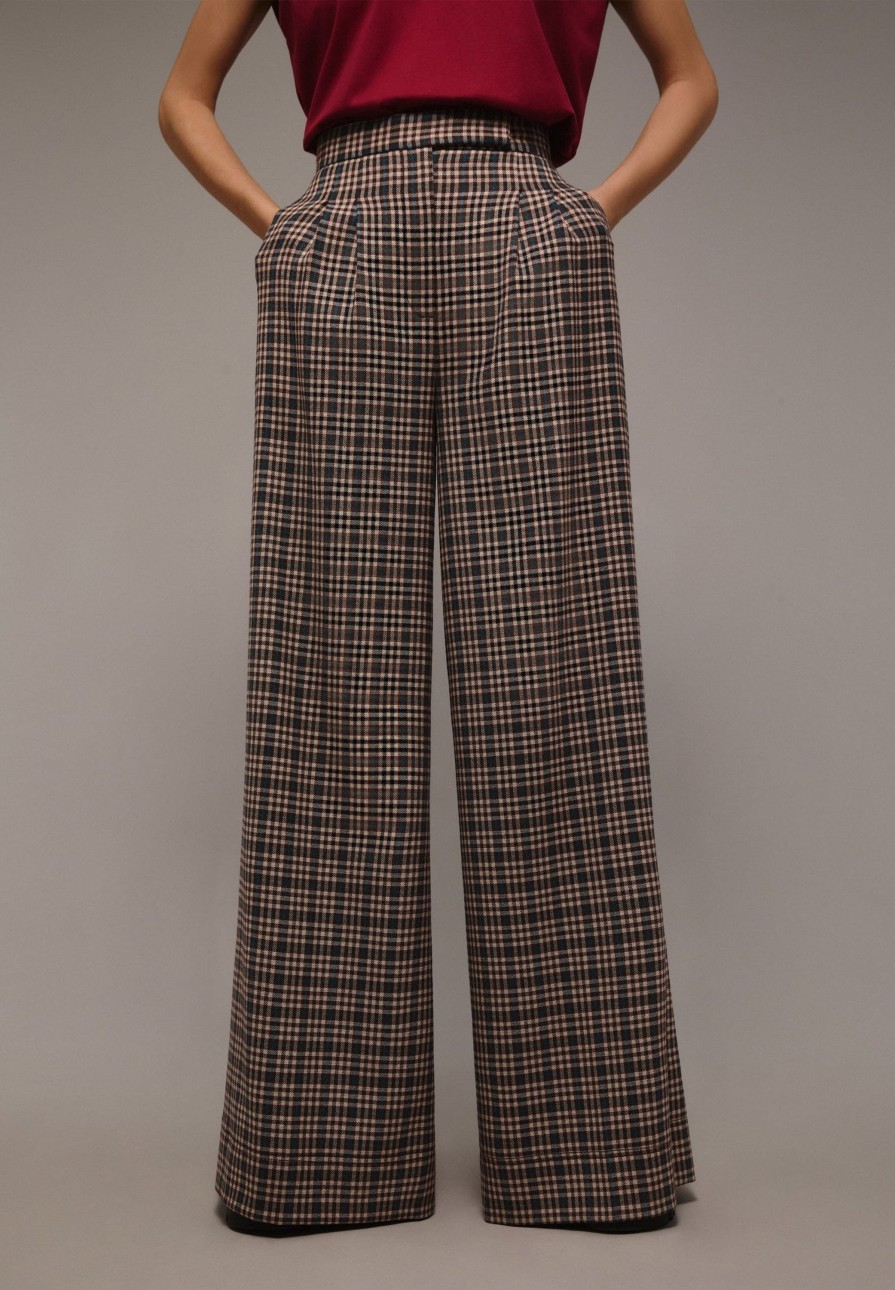 Clearance scalperscompany Dart Check Trousers