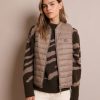 Hot scalperscompany Quilted Gilet With Skull Detail Taupe