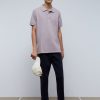 Best scalperscompany Basic Polo Shirt With Skull Detail Light Burgundy