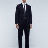 New scalperscompany Premium Blue Wool Suit Navy