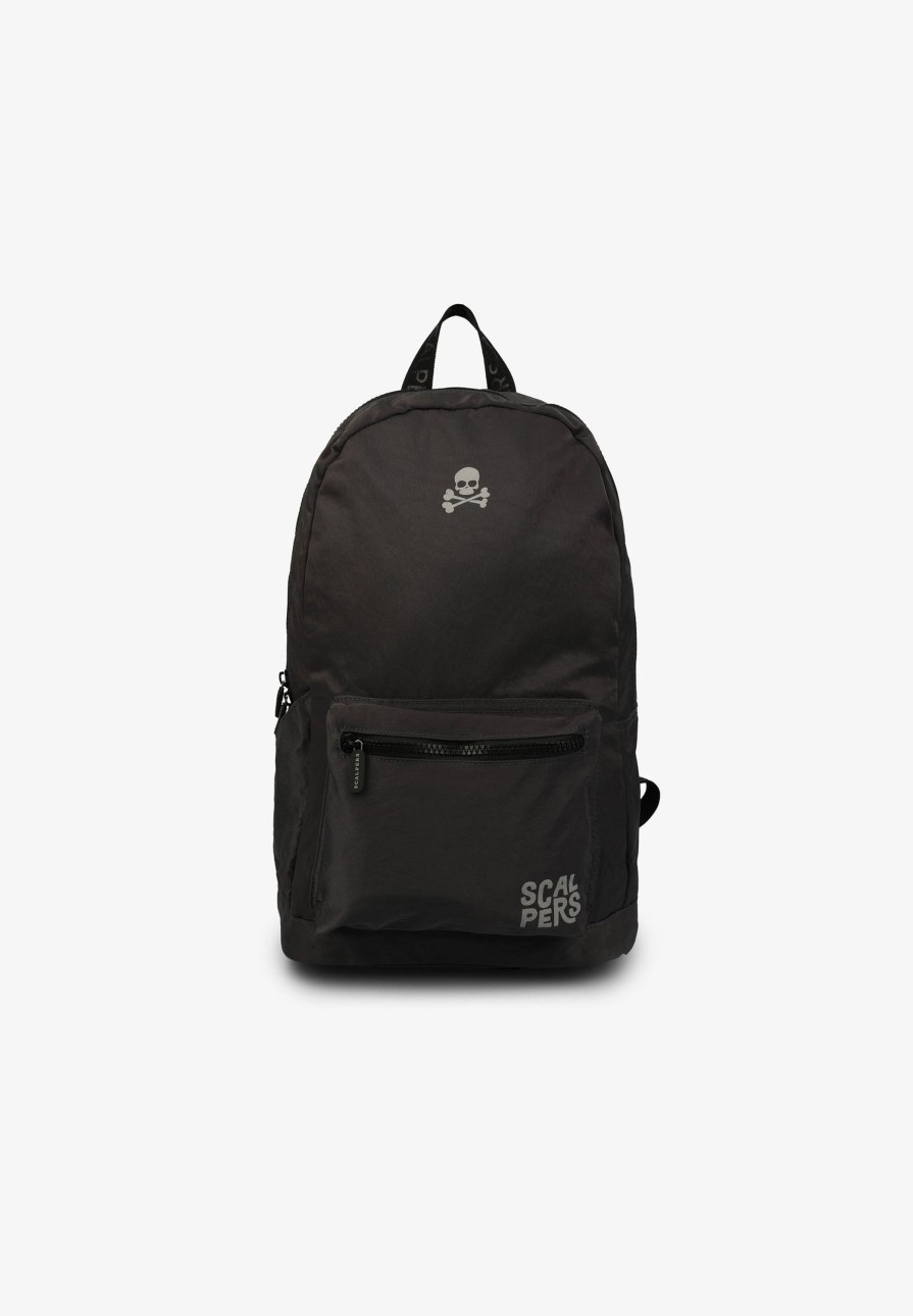 Online scalperscompany Basic Backpack With Skull Anthracite