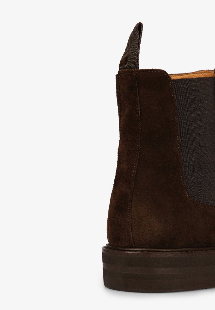 New scalperscompany Suede Chelsea Boots Brown