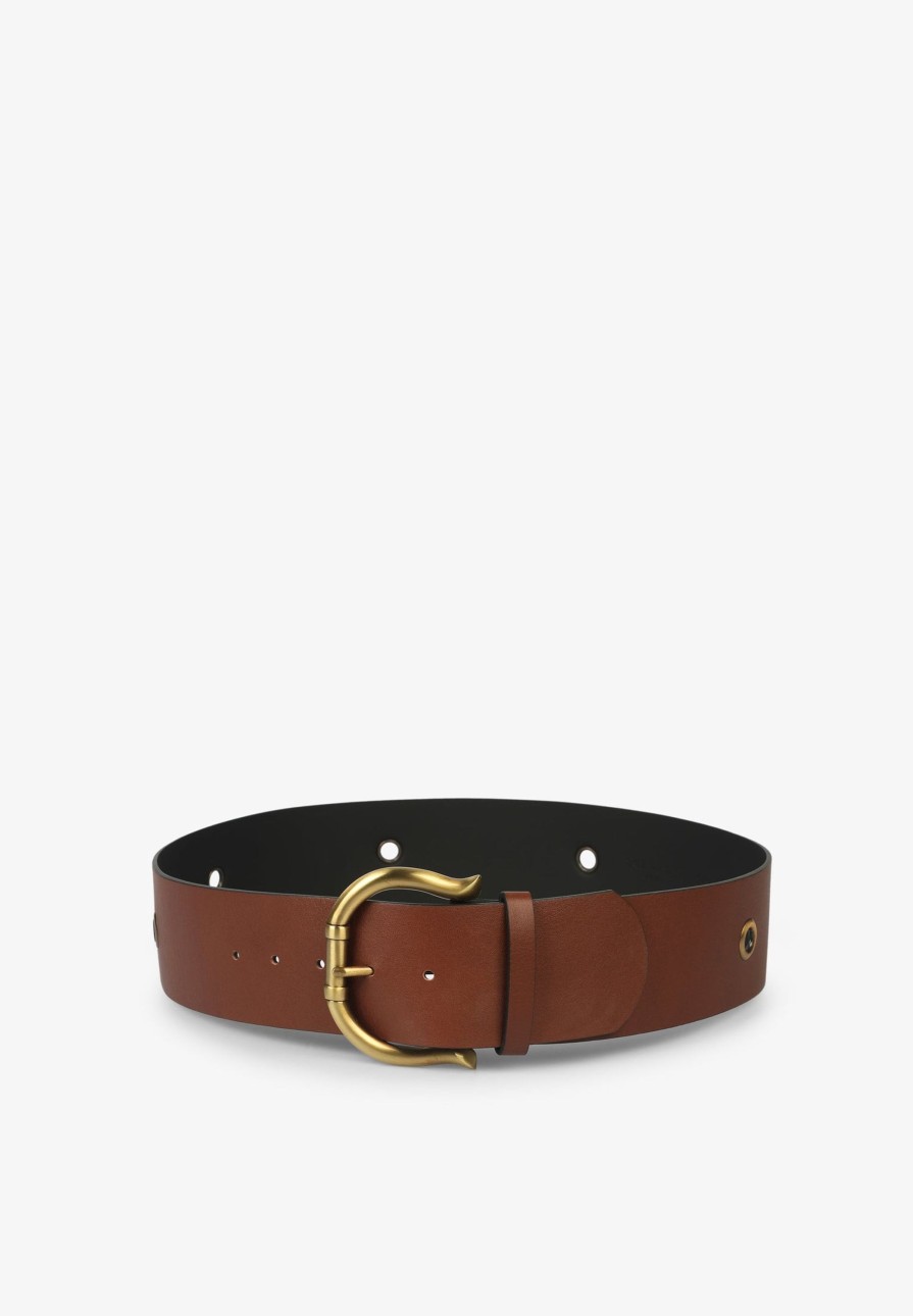 Online scalperscompany Wide Belt With Special Buckle