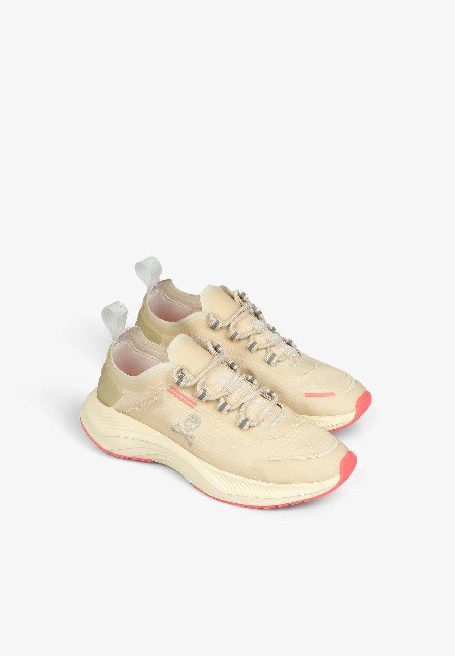 New scalperscompany Ripstop Skull Sneakers Beige