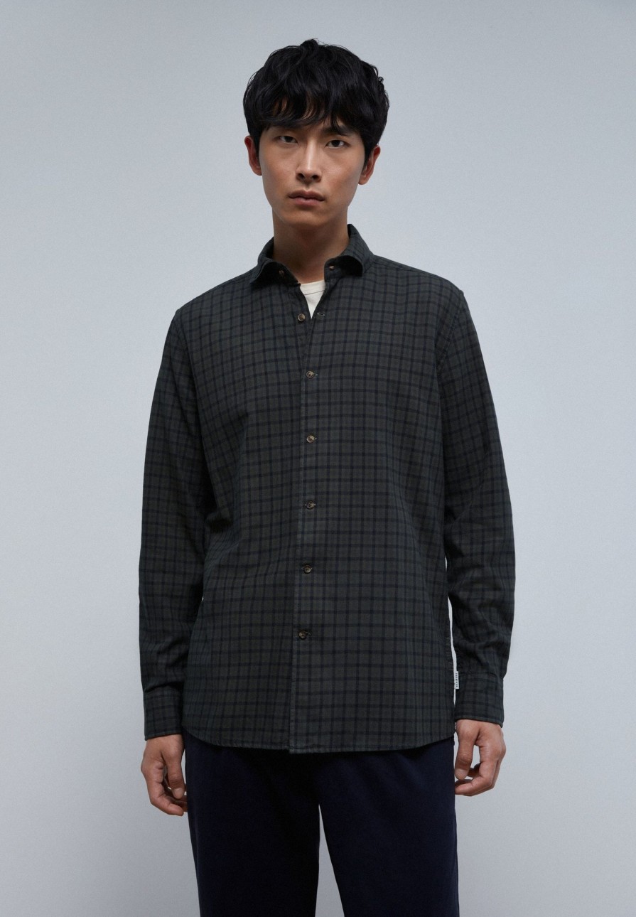 Clearance scalperscompany Flannel Plaid Shirt