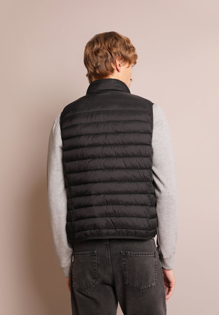 Hot scalperscompany Puffer Vest With Skull Black