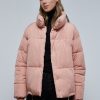 Hot scalperscompany Puffer Coat With High Collar Light Pink