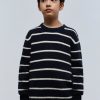 Best scalperscompany Soft Striped Sweater Navy Stripes