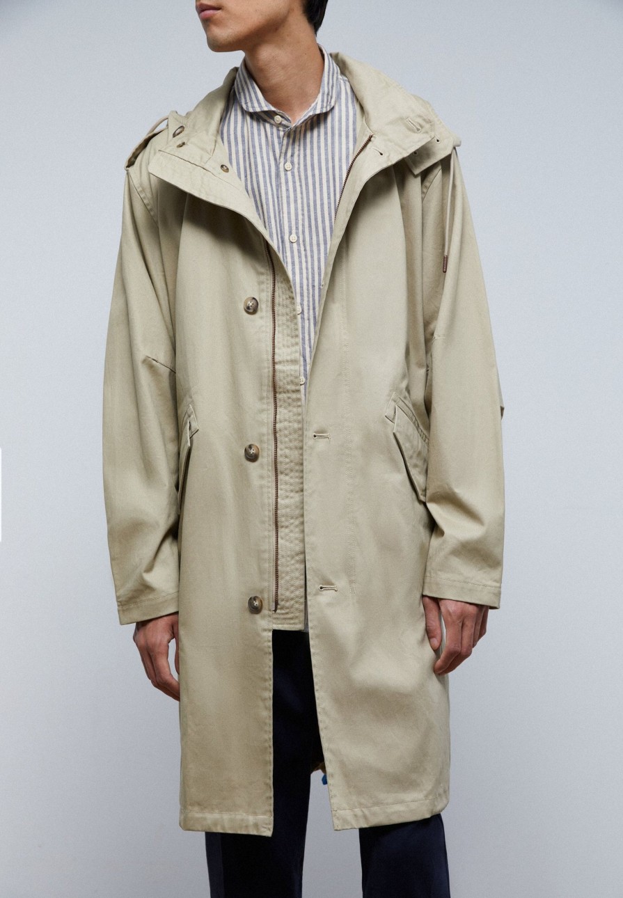 Hot scalperscompany Premium Cotton Trench Beige