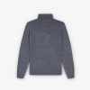 Online scalperscompany High Neck Knit Sweater Grey Melange