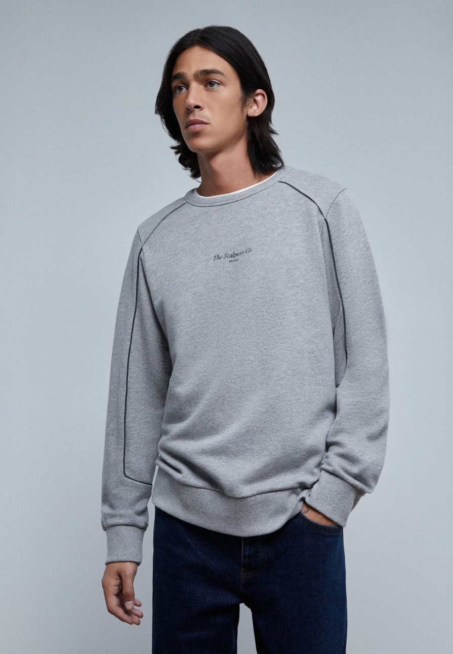 New scalperscompany Contrast Piped Seam Sweatshirt