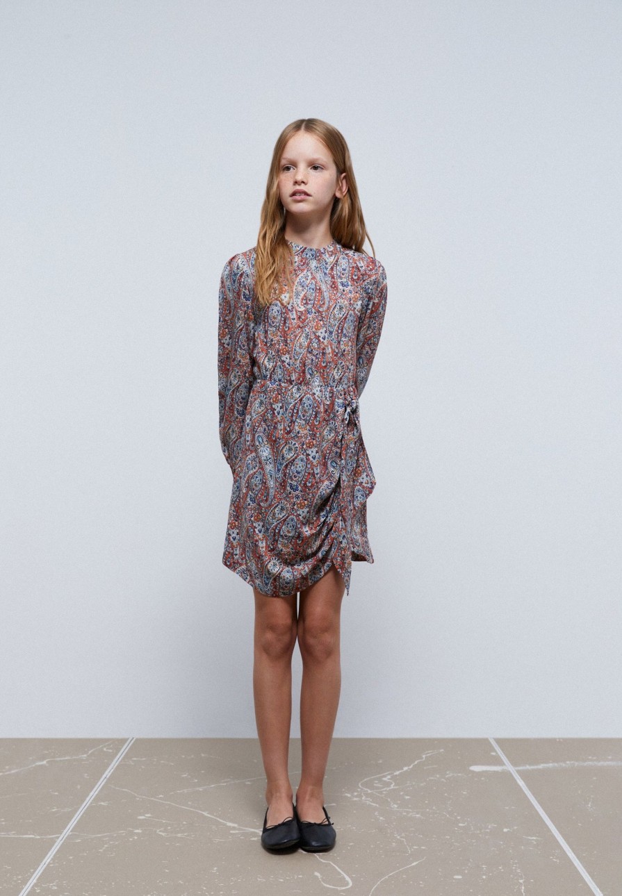 New scalperscompany Paisley Dress With Bow