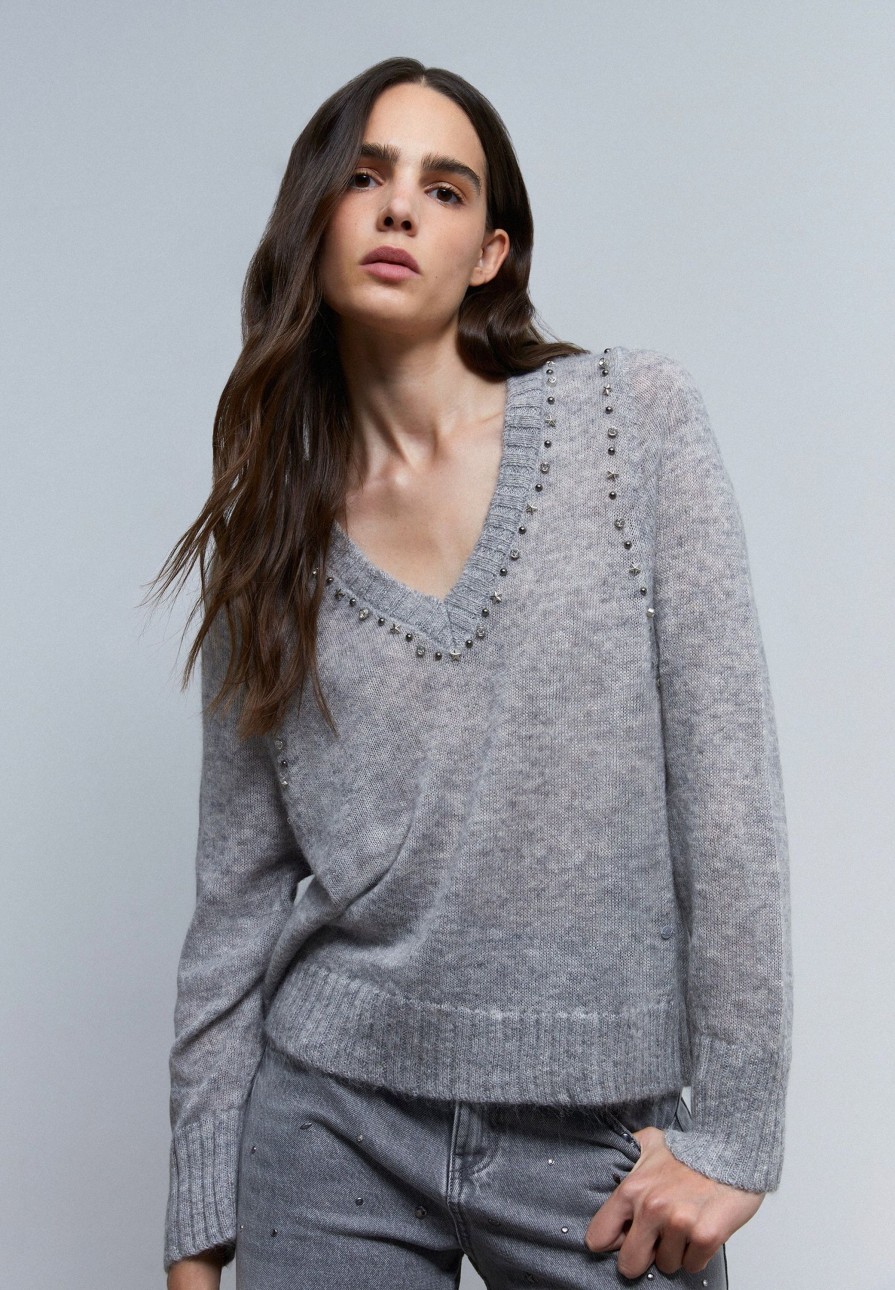 New scalperscompany Stud Knit Sweater