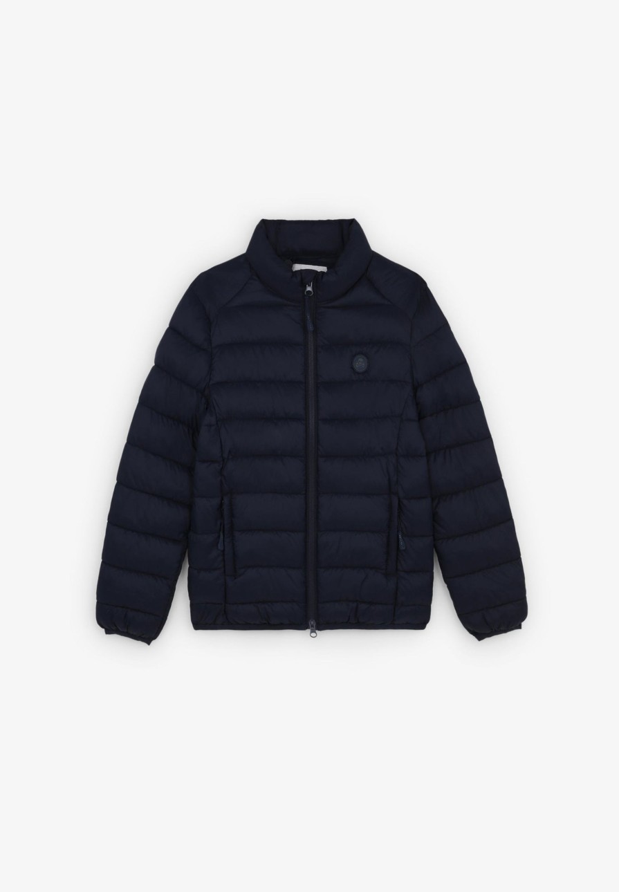 Hot scalperscompany Puffer Jacket With Skull Navy