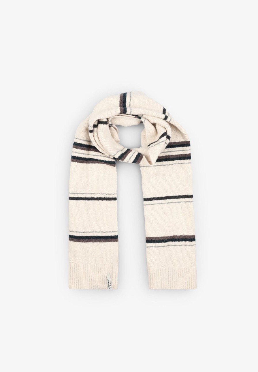 Wholesale scalperscompany Two-Tone Stripe Knit Scarf