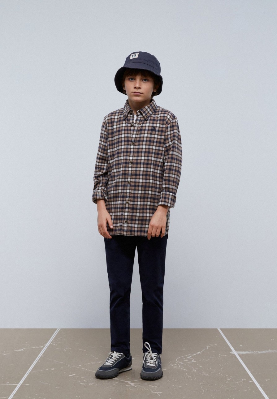 Best scalperscompany Plaid Check Shirt Brown Check