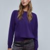 Wholesale scalperscompany Striped Sweater With Ruched Shoulder