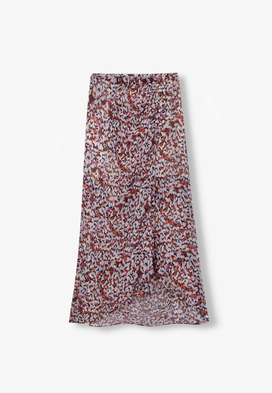 Best scalperscompany Noir Print Skirt Multicolor