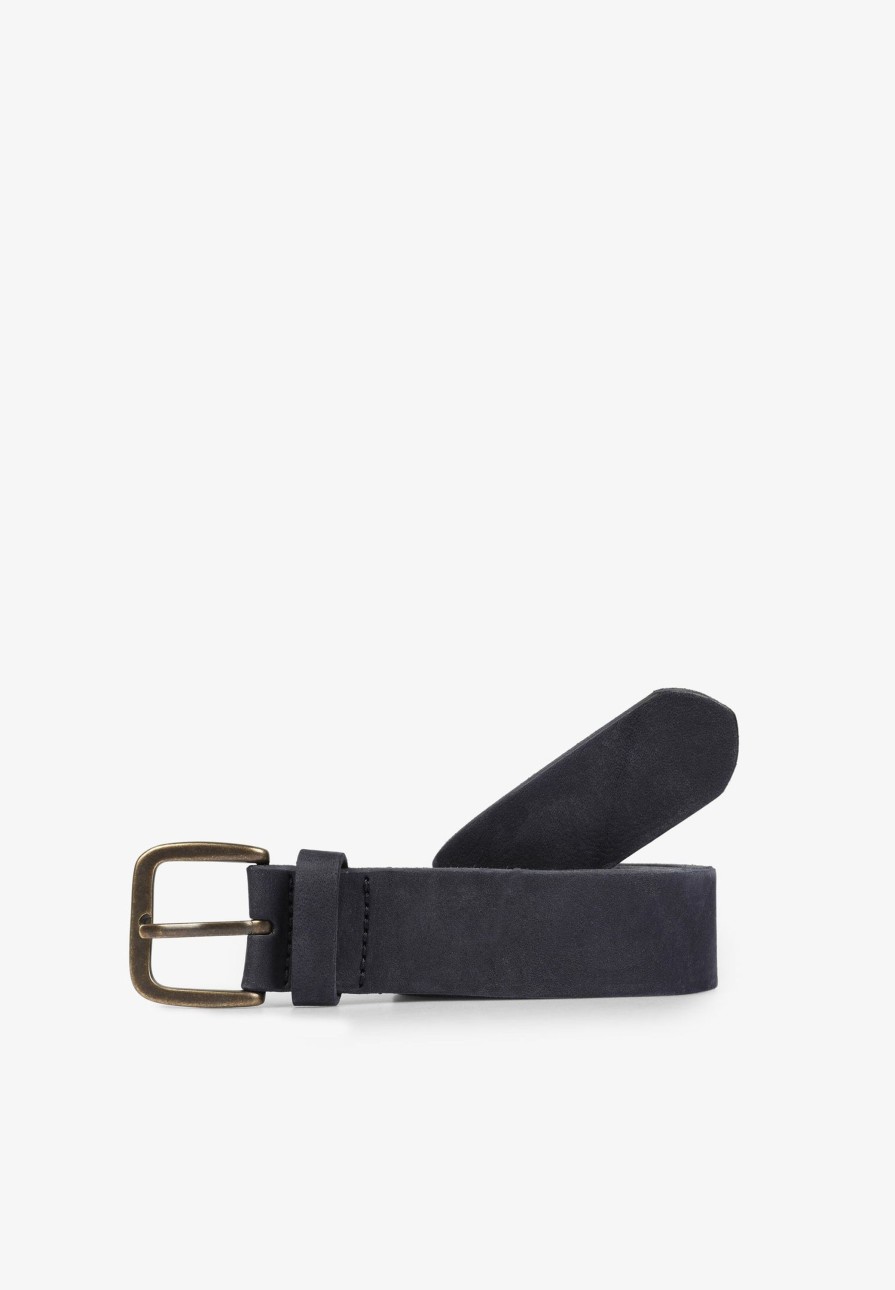 Online scalperscompany Soft Leather Belt With Skull