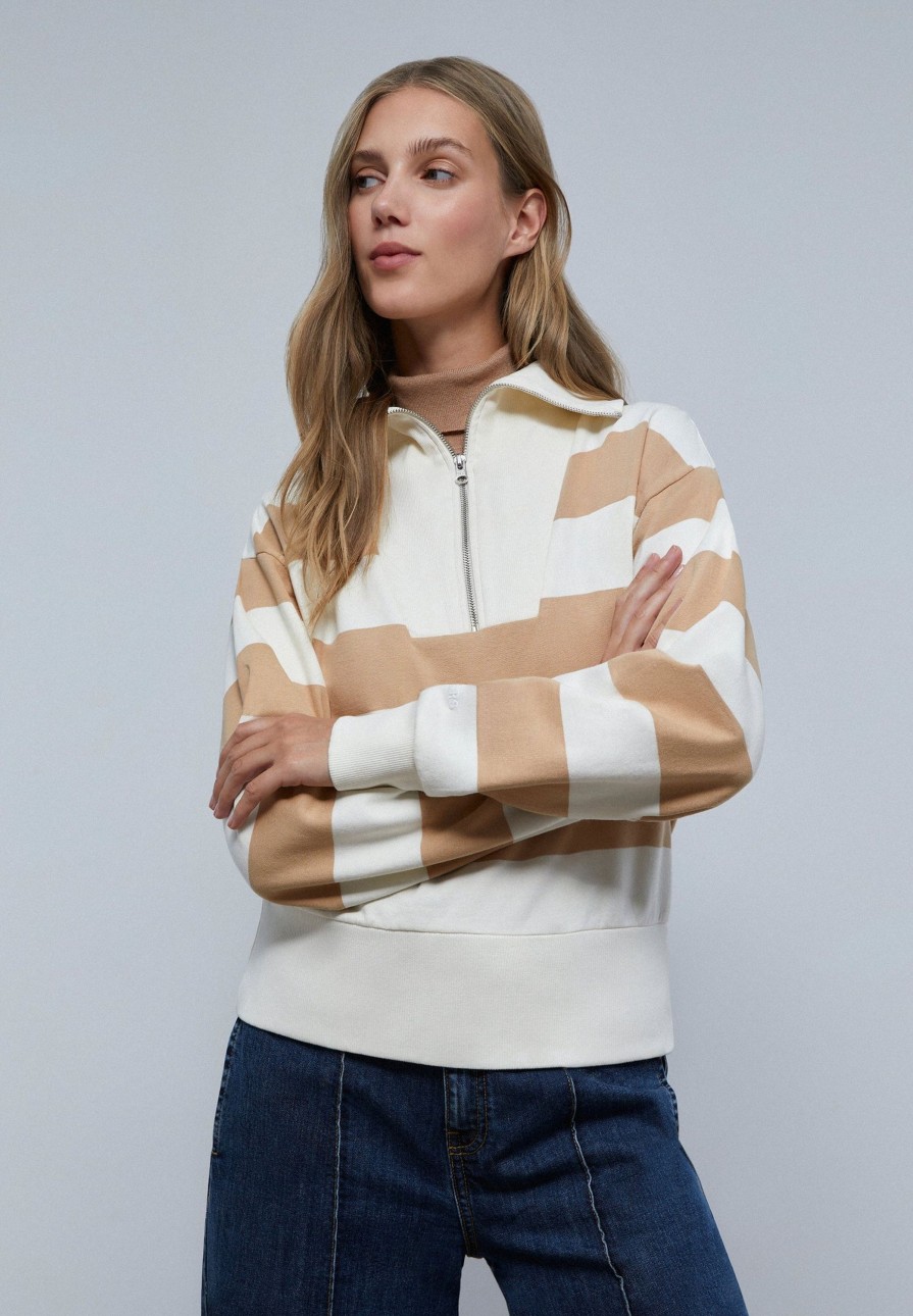 Clearance scalperscompany Zip Neck Sweatshirt