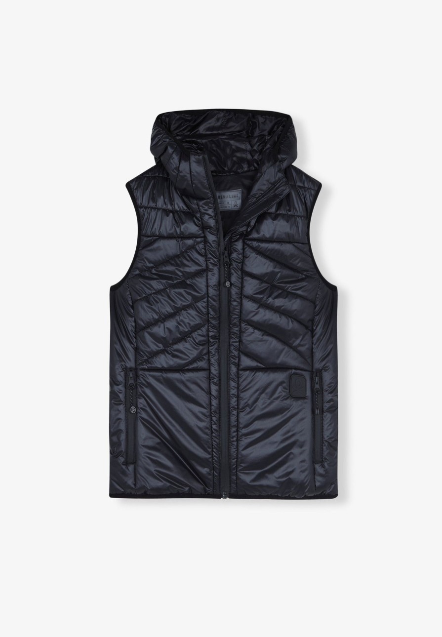 New scalperscompany Adn W Vest Hoodie Black