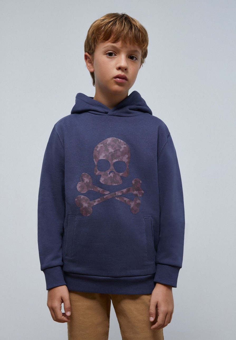 Hot scalperscompany Skull Print Hoodie