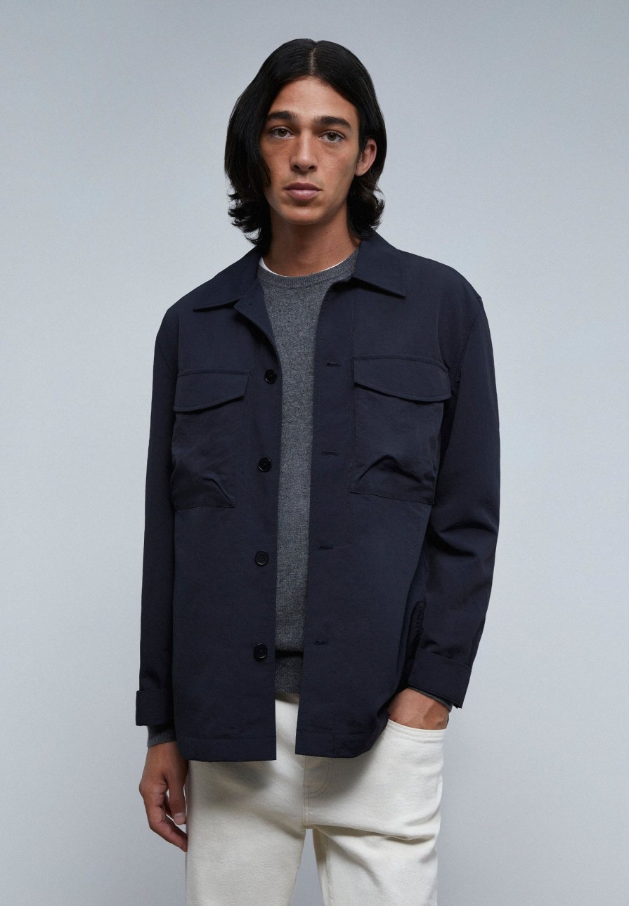 Hot scalperscompany Premium Technical Overshirt Navy