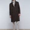 Best scalperscompany Double-Breasted Wool Coat Brown