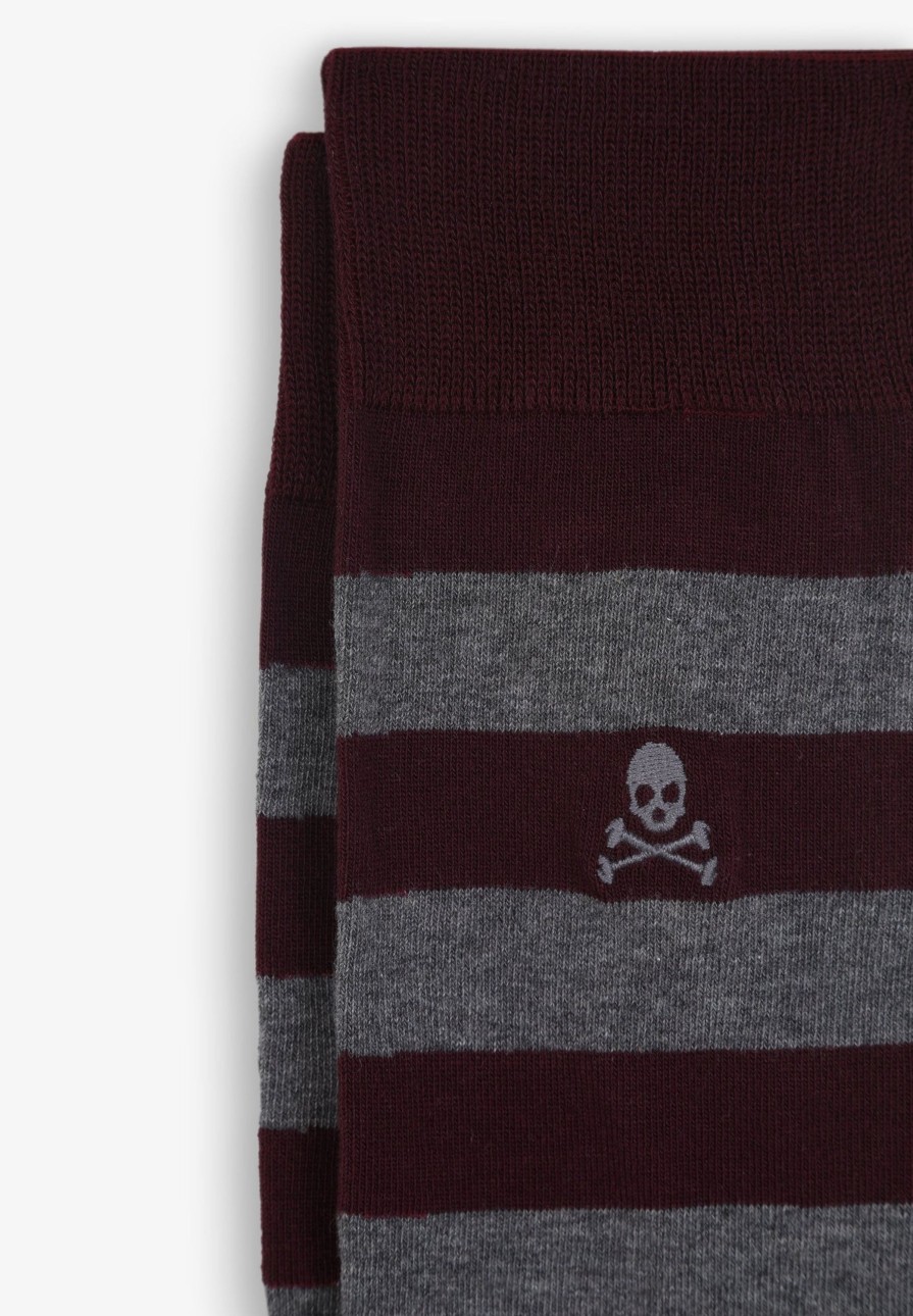 Best scalperscompany Striped Skull Socks