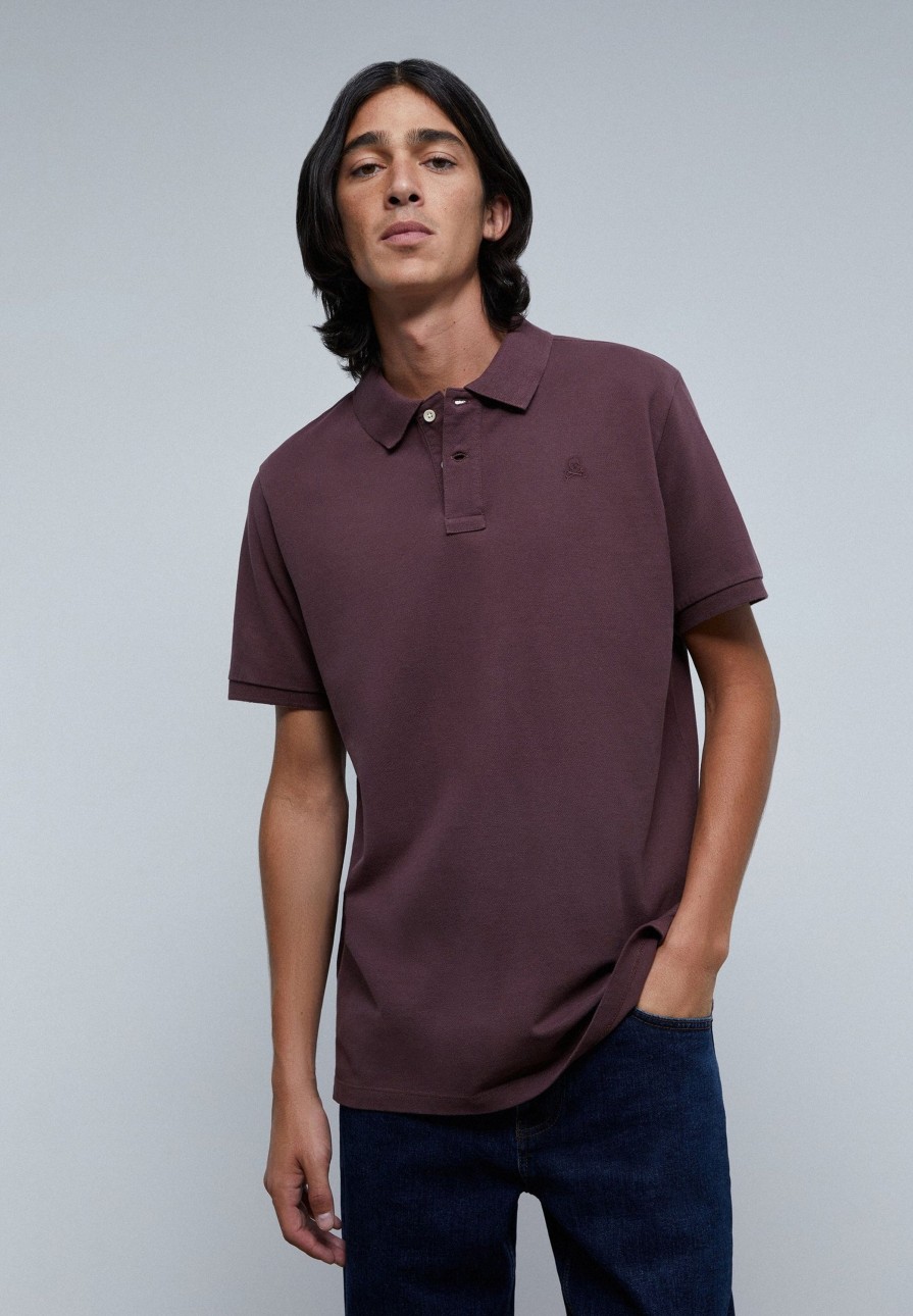 Best scalperscompany Basic Polo Shirt With Skull Detail