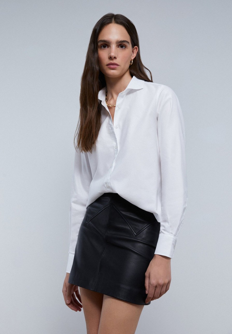 Clearance scalperscompany New Leather Belt Skirt