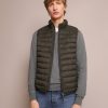 Online scalperscompany Puffer Vest With Skull Khaki