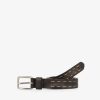 Hot scalperscompany Leather Belt With Topstitching