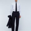 Online scalperscompany Mixed Cuff Dress Shirt