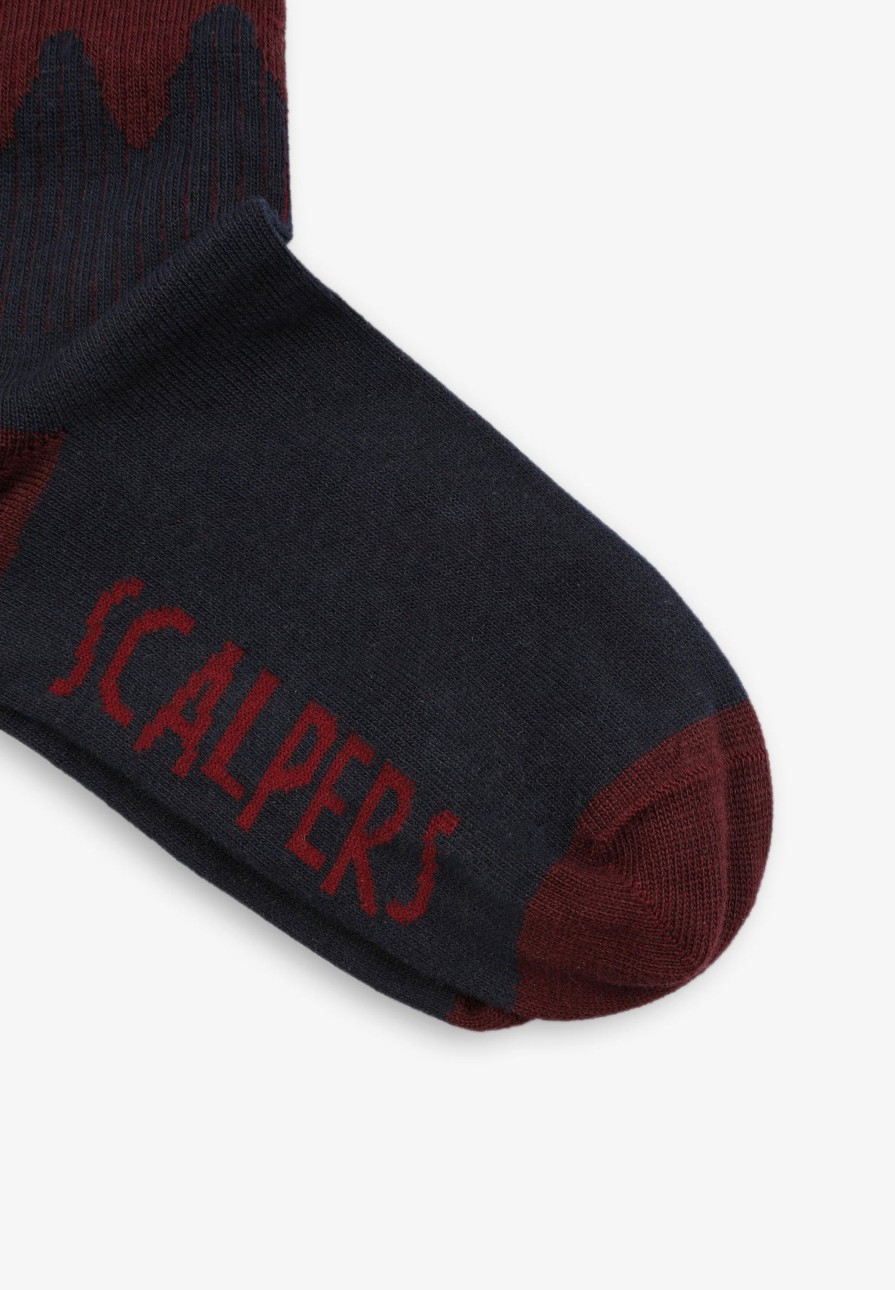 Online scalperscompany Two-Tone Skull Socks