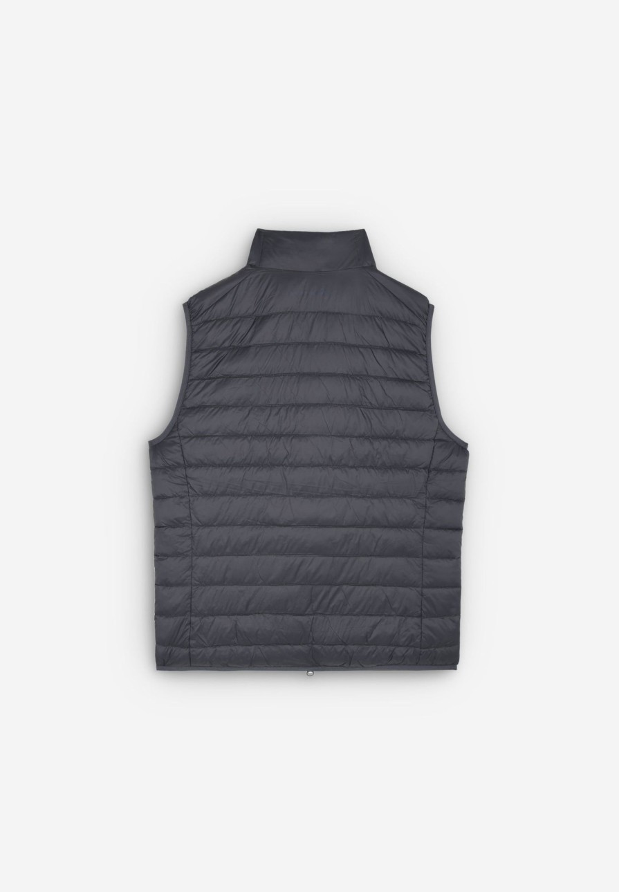 Best scalperscompany Puffer Vest With Skull Grey