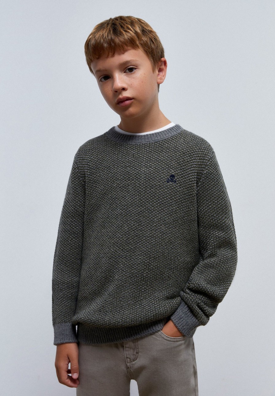 Best scalperscompany Contrast Textured Sweater