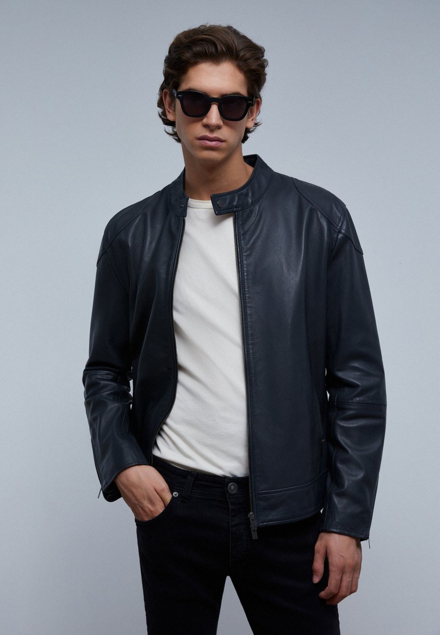 Clearance scalperscompany Leather Biker Jacket