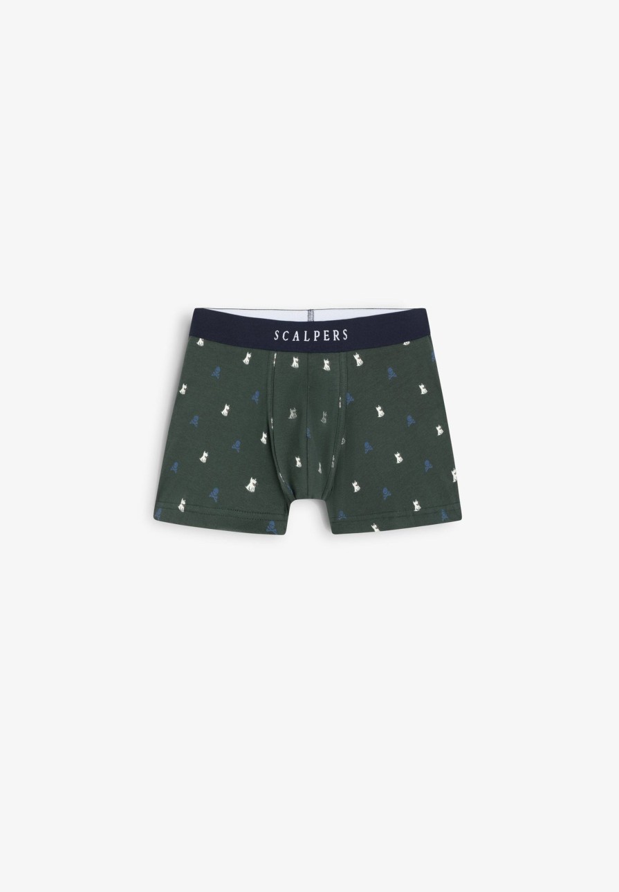 New scalperscompany Cotton Boxers With Motifs