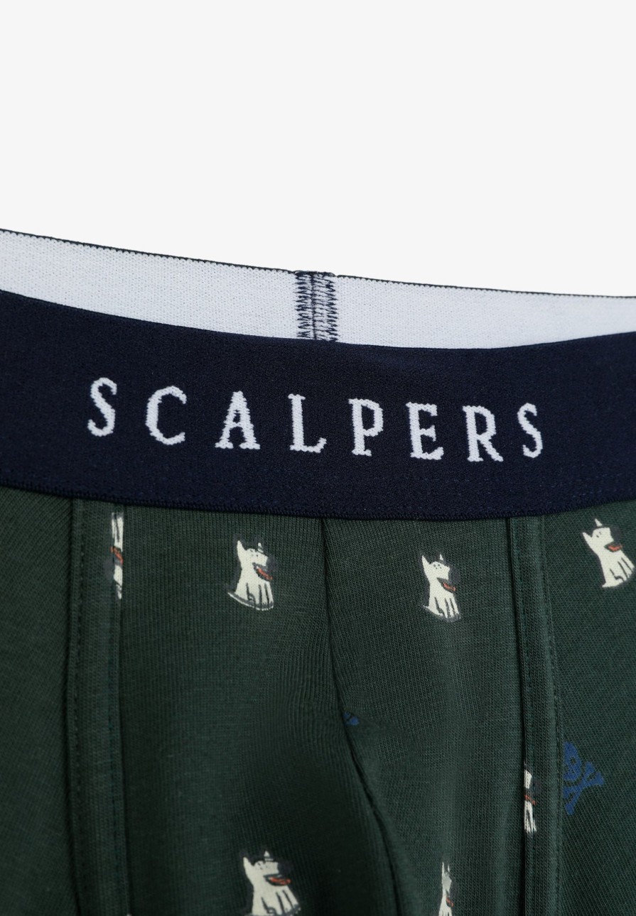 New scalperscompany Cotton Boxers With Motifs