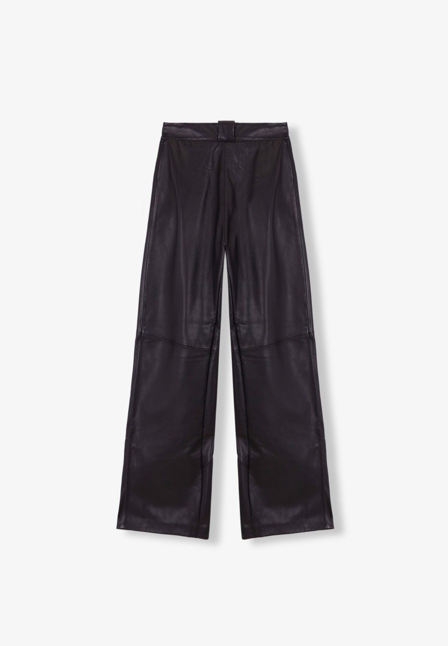 New scalperscompany Leather Trousers With Darts