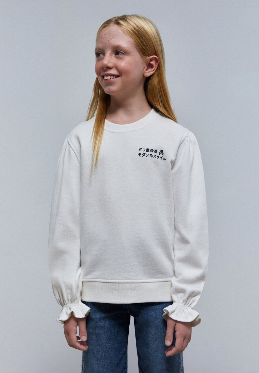 Online scalperscompany Sweatshirt With Back Embroidered Logo Off White