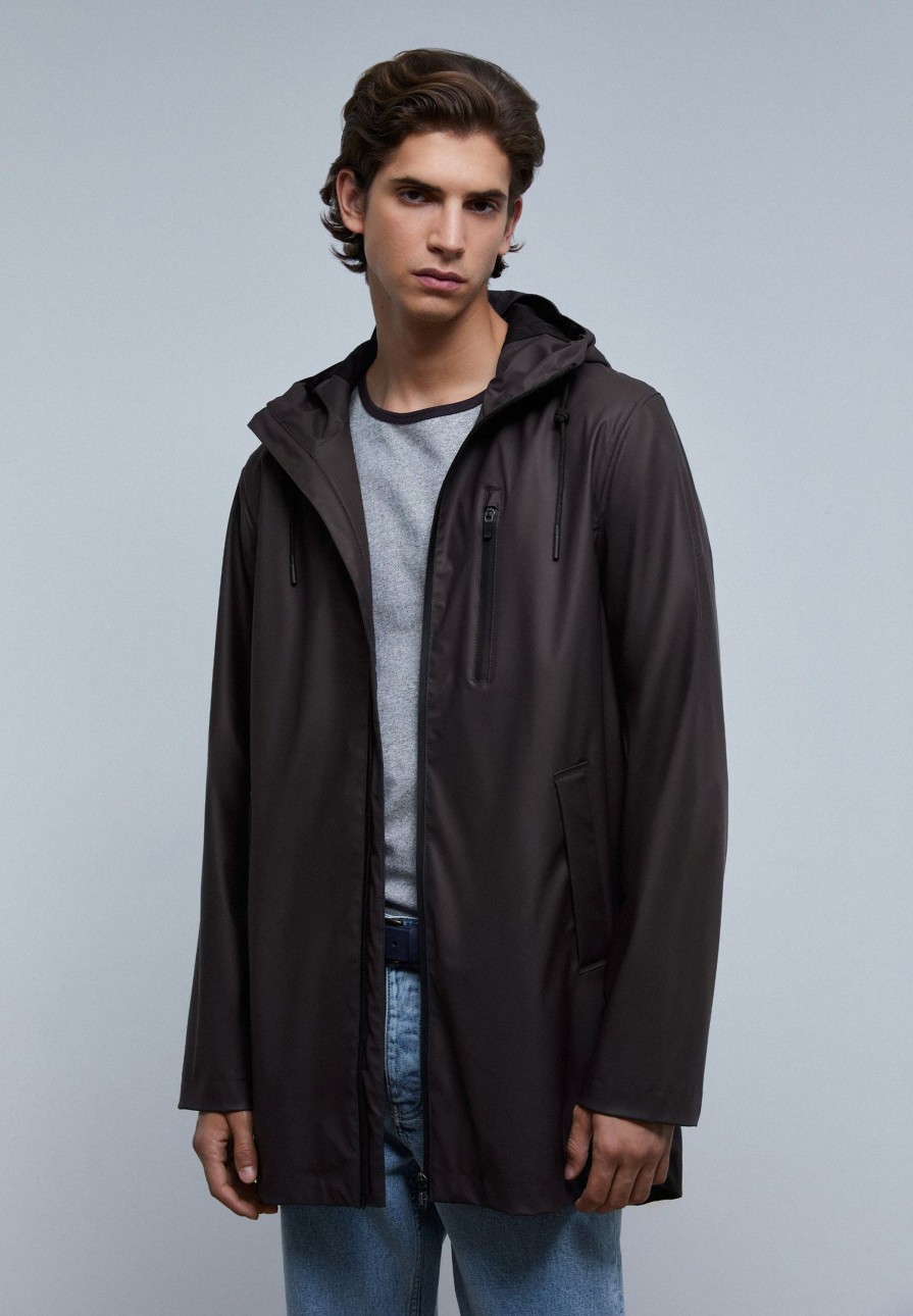 Wholesale scalperscompany Waterproof Parka Dark Brown